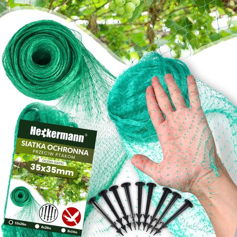 Red de protección contra aves Heckermann 10x20m