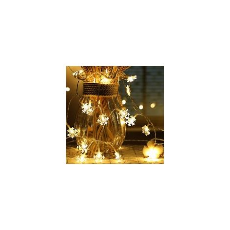 Guirlande lumineuse féérique - 6 m - 40 LED à piles - Éclairage décoratif scintillant pour Noël, mariages, anniversaires, fêtes, chambres, intérieur et extérieur (1/5)