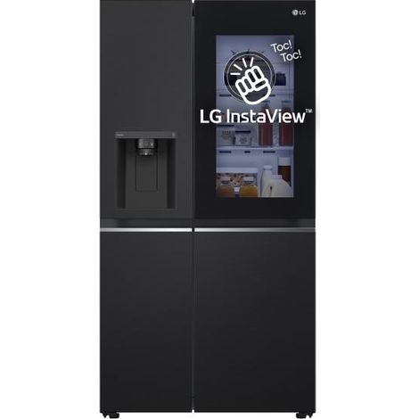 LG GSGV81EPLL InstaView Frigorifero Side by Side 635 L 179 cm Classe E 36 dB Total No Frost Wi-Fi Dispenser colore Nero