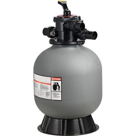 Mophorn Sandfilter 450 mm, 151 L/min Filtersystem, Filterkessel mit 7-Wege-Ventil, Modi für Rückspülen, Spülen, Umwälzen, Abwasser, Winter & Geschlossen, geeignet für Aufstellpools