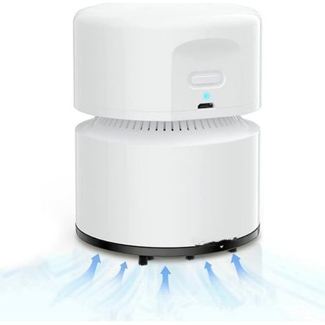 Aspirateur de Table, Mini Aspirateur, USB Rechargeable, 120 Minutes D'autonomie, Fonction D'arrêt Automatique, Aspirateur à Main Sans Fil à 360° pour École, Bureau, Maison (1/5)