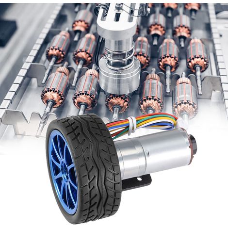 DIY-Encoder-Getriebe mit Montagehalterung, 65-mm-Radsatz für intelligente Autoroboter, DC12V (40 U/min) (1/5)