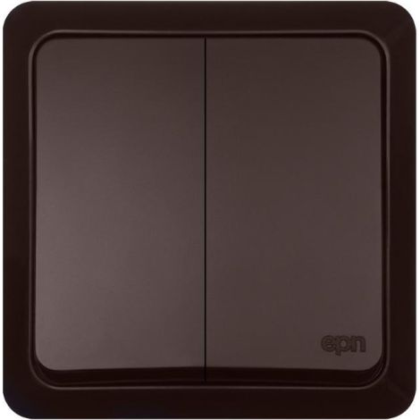 Interrupteur à bougie Berg n/t 10AX IP20 Marron 3711-05