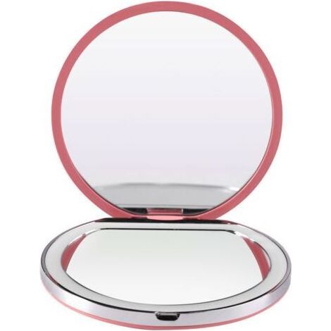 FENOPLASTICAMiroir éclairé de poche à Charge rapide Usb, grossissement 1x/2x-lumière du jour Led, portable (1/5)