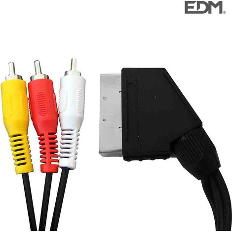 Scart maschio a 3RCA uscita 1,5 m