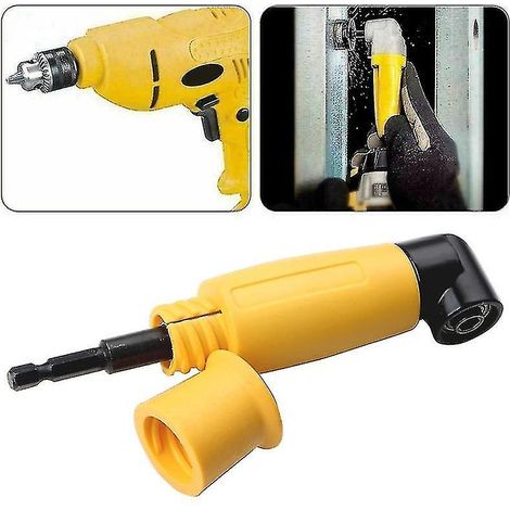 Rallonge à angle droit 90° pour tournevis et perceuse (1/4)