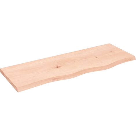 Étagère murale 80x30x2 bois de chêne massif non traité