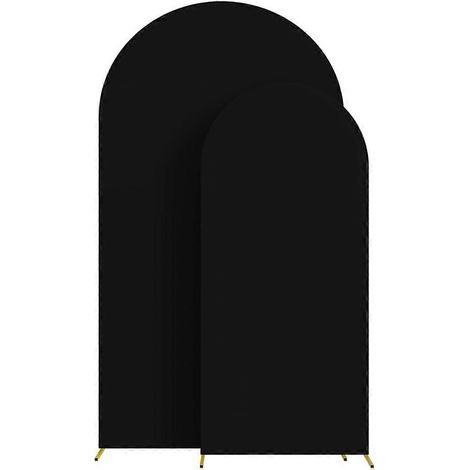 Housse pour arche de mariage, support de fond d'arche avec 100 ballons (noir) -- (1/5)