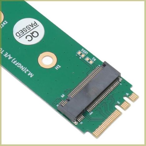Cocosity Adaptateur M.2 NGFF A E vers Key M SSD Ngff A E à Key M SSD Convertisseur, 4 Trous de Montage informatique accessoire