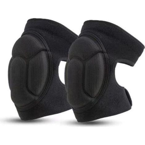 1 Paire Genouillères, Protection Antidérapante, Tissu Élastique, Jardinage Sport (1/4)