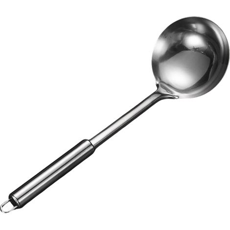 Cuillère À Soupe - Acier Inoxydable - Diamètre 9,6 Cm - Passoire Intégrée - Pour Cuisine Maison Et Restaurant - Lavable Au Lave-Vaisselle - 1 Pièce (1/5)