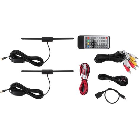 DVB-T2 Digital-Terrestrischer-TV-Receiver für das Auto (Fernbedienung, Batterien nicht enthalten) (1/5)