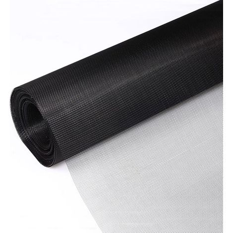 rotolo di rete per finestre anti-animali domestici, nera, 150 cm x 400 cm, per finestre e porte (1/5)
