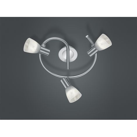 Kunstvoller 18W LED Spot Strahler Treppenhaus Nickel matt Licht TRIO 871090307 (1/5)