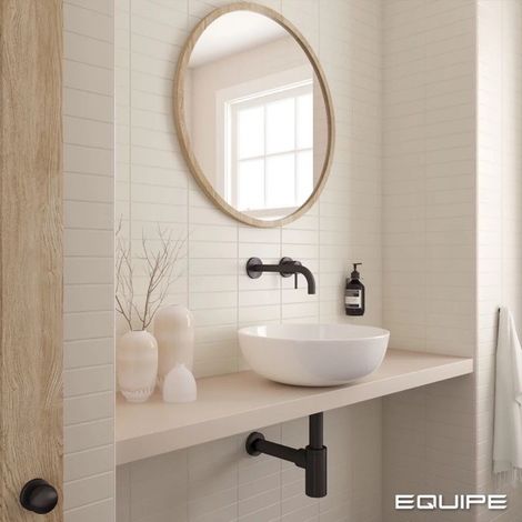 Faience Effet Zellige COSTA NOVA 5x20 cm Beige Pale (1/4)