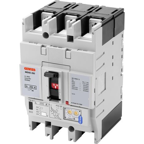 MSXE 250 3P 250A 65kA LSI Term.FC GEWISS GWD9338