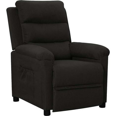 Fauteuil Relax inclinable - Fauteuil Salon Noir Tissu BV495460 - BonneVie (1/5)