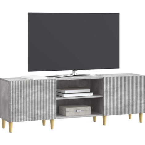 Maison Exclusive - Meuble TV Gris béton 150 x 31 x 50 cm Bois d'ingénierie