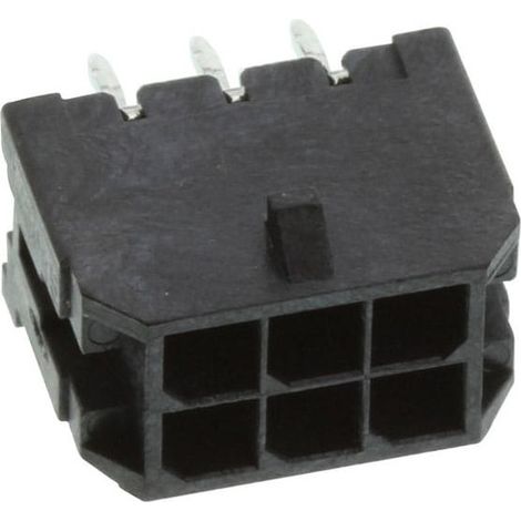 Connettore Micro Fit femmina 3X2 vie da circuito stampato (1/2)