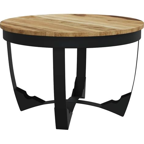 Maison Exclusive - Tavolino da Salotto in Legno Massello Grezzo di Mango 60x40 cm (1/5)