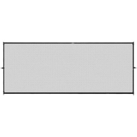 Puerta para mascotas,Con gancho y poste,Vallas para mascotas,Puerta para perros,Red aislante plegable para perros,180 x 72 cm,Negro (1/5)
