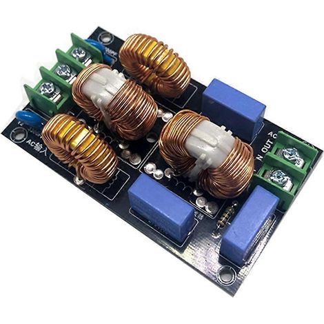 Filtre EMC 3 étages 4A 10A 20A 110V 220V, carte de filtre EMI anti-interférences FCC, réduction bruit secteur, protection alimentation, compatible 4A. (1/4)