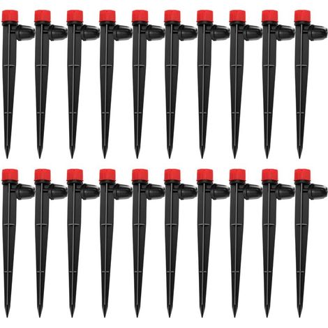 20 Goutteur, 360 Degrés, 8-Trou, Connecteur Barbelé, Piquet, Tube 4/7mm, Jardin (1/5)