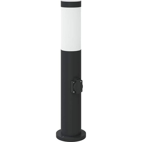 vidaXL Borne lumineuse avec sortie 50 cm en acier inoxydable IP44 (1/5)