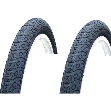 2x Pneu vélo 20X2.125 (54-406) BMX dirt bike VTT universel noir