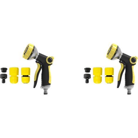 2X Garden Water Hose Nozzle for Karcher,Pressure Car Wash Hose with Spray Garden Watering Pipe Tube Sprinkle Water Hose (1/5)