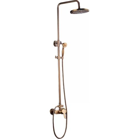 Cuivre Antique + Pomme De Douche En Acier Inoxydable Douche À Main Salle De Bain Douche Robinet De Douche Ensemble De Douche (1/5)