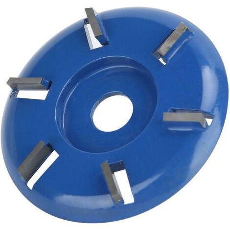 Disque de Sculpture sur Bois, Roues pour meuleuse d'angle Roues et disques abrasifs Acier 6 Dents Puissance Outil de Fraisage Meuleuse d'angle Accessoires pour Le Travail du Bois(Lame Plate) L,