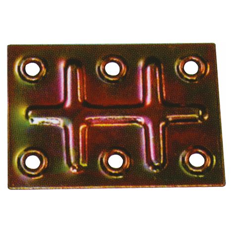 Piastre giunzioni 6 fori Art. 642 70x50 mm - spess. 1 mm - Conf. 100 Pz
