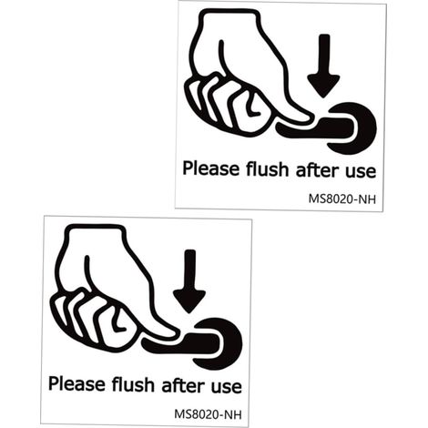 2 feuilles stickers muraux pour abattant/portes WC, protection sans résidu, décoration chambre/salle de bain