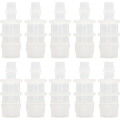 10 Raccords Réducteur de Tuyau PP 7.9-15.8mm pour Pompe à Air Aquarium, Adaptateur Connexion Tube Silicone (1/5)