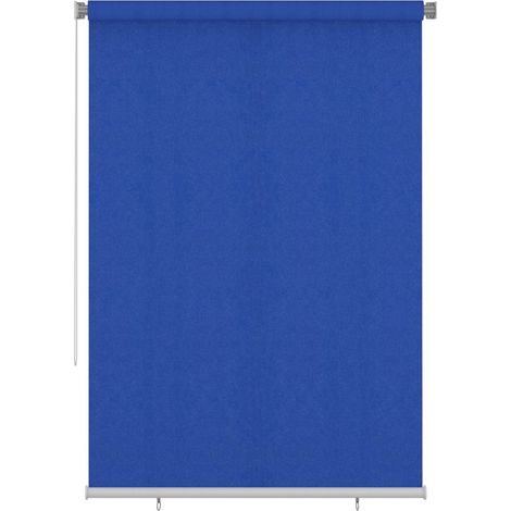 vidaXL Store roulant d'extérieur 165 (l) x 230 (H) cm bleu HDPE (1/4)