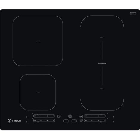 Indesit Piano cottura a induzione IB 65B60 NE - IB 65B60 NE. Colore del prodotto: Nero, Posizionamento dell'apparecchio: Da incasso, Dimensione della larghezza del piano cottura: 59 cm.... - IB65B60NE (1/5)