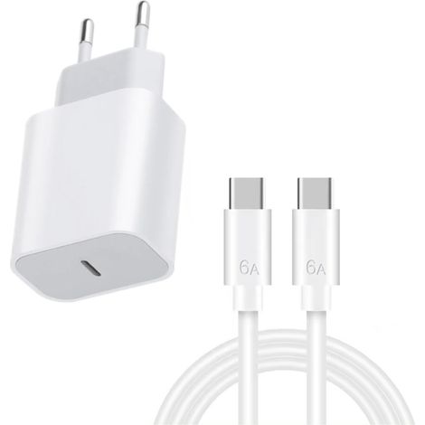 Chargeur rapide iPhone 15 20 W + câble USB-C K de 3 mètres (1/4)
