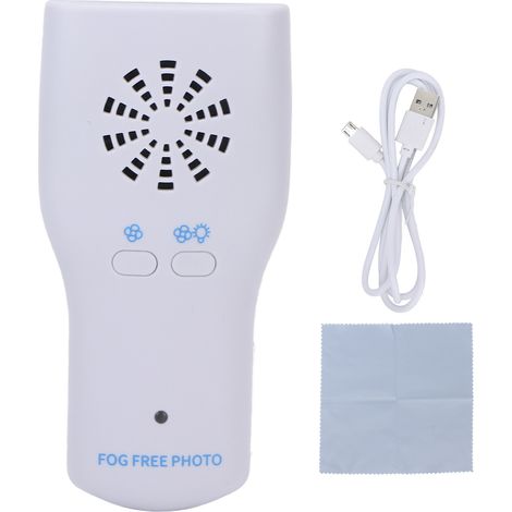 Miroir dentaire anti-buée double face avec manche lumineux LED pour cavité buccale et soins dentaires (1/5)