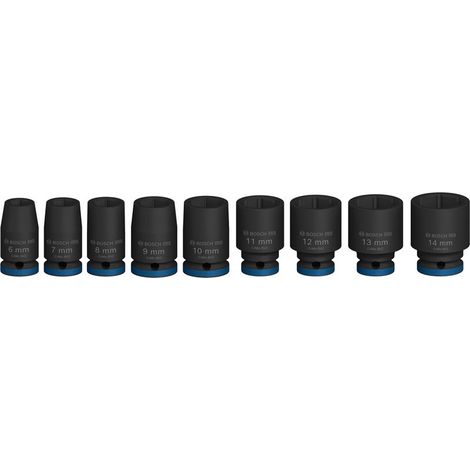 Bosch Nutsetters & sockets PRO Impact Socket Set 1/4"" Standard 9pcs 2608003034 (1/4)