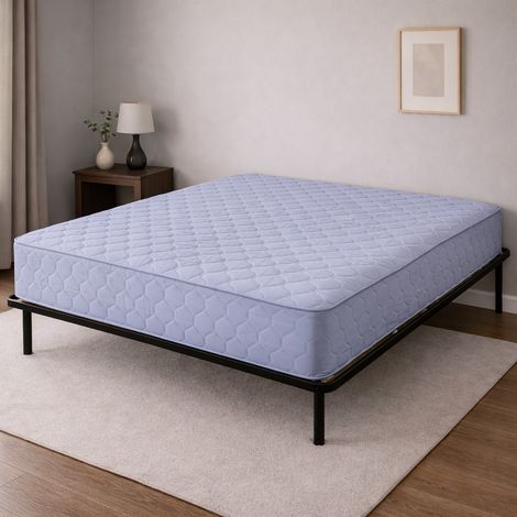 Matelas 140x190 + Sommier Démonté + pieds Offerts Mousse rembourrage  100 % polesther - âme 100 % polyuréthane poli lattex Indéformable - Déhoussable Housse Lavable - Hauteur 19 cm - Soutien Trés Ferm