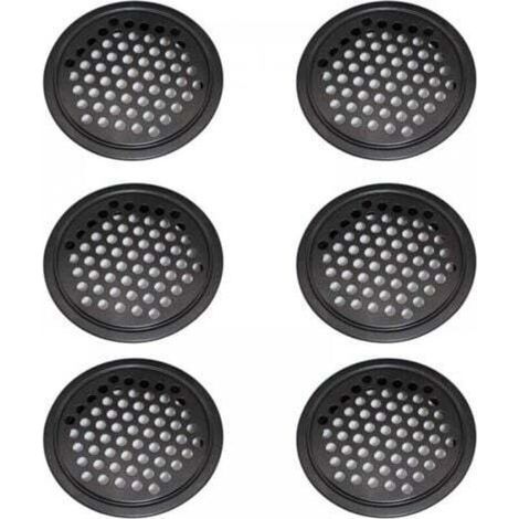 Stainless Steel Air Vents, Air Vents for Cabinets - 42mm Round Air Vents. (1/4)