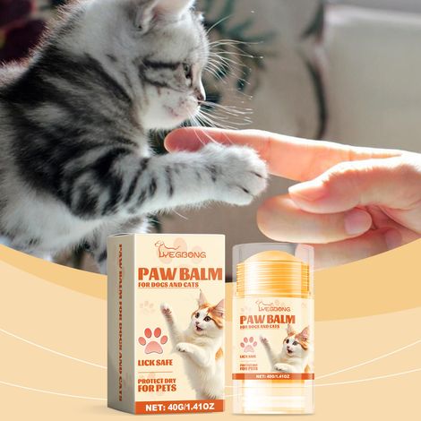 Bâtonnet de soin pour pattes d'animaux - Hydrate et adoucit les pattes sèches - 40 g (1/5)