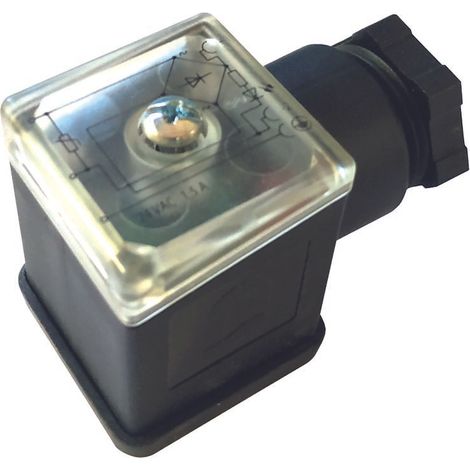 Connettore con led e raddrizzatore connettore con led 110v/230v cn-0010-l