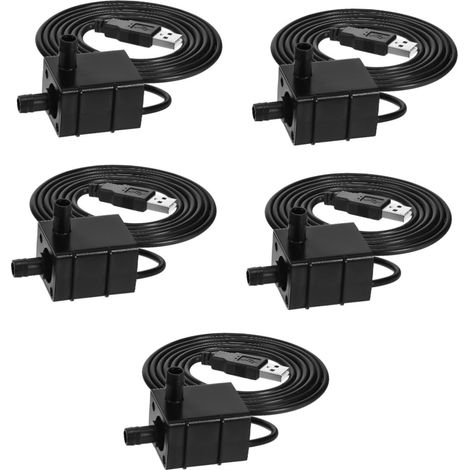 5 Pièces Pompe Submersible Pompe À Eau pour Nappe Phréatique e De Fontaine À Eau pour Chat e À Eau Submersible Mini e De Fontaine Petite e À Eau ES pour (1/5)