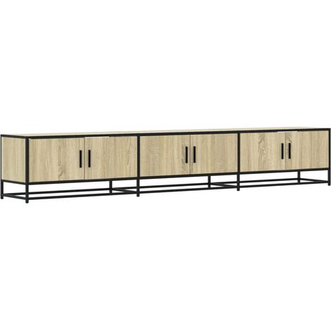Mobile TV multimediale scaffale per televisione televisore buffet sala da pranzo soggiorno camera da letto rovere Sonoma 240 x 35 x 41 cm derivati del legno marrone 020027521