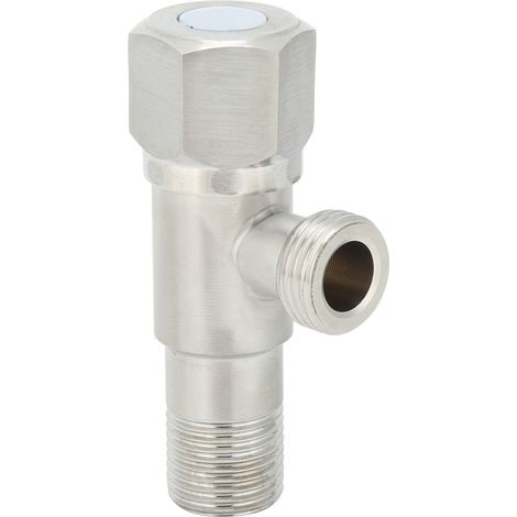 Robinet d'arrêt de chauffe-eau en acier inoxydable brossé G1/2 po - Accessoires (1/5)
