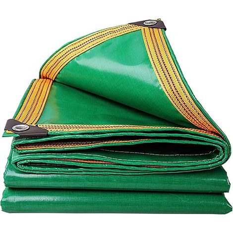 Heavy Duty 100% Waterproof 400gsm Weatherproof Tarpaulin for Kennels, Chicken Coops, Ponds, Hay & Trailer, Outdoor Furniture, Ground Mat Green 1.5 x 2 m (1/5)