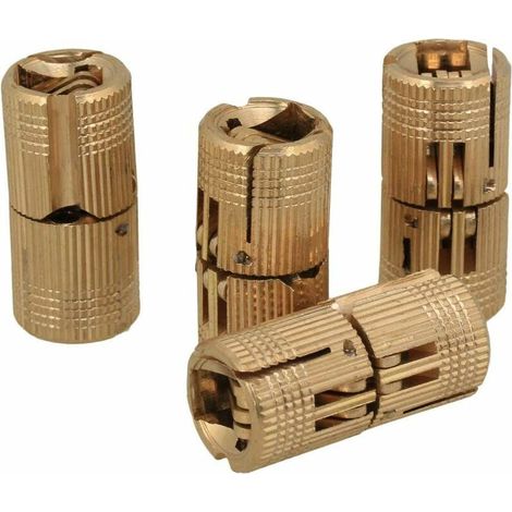 4pcs baril tonneaux charnières cachées Charnière de meubles cachés 10mm 180 ° d'angle d'ouverture laiton dissimulé charnières dissimulées pour boîte de bijoux bricolage meubles artisanat golden (1/5)