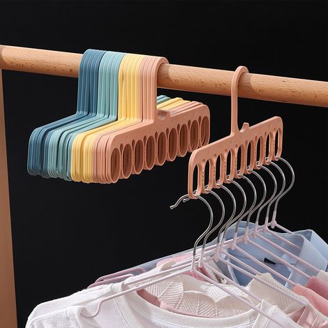 Porte-Vêtements - Suspension Multifonction - 9 Trou pour Scarf Socks Pant - Orange (1/5)